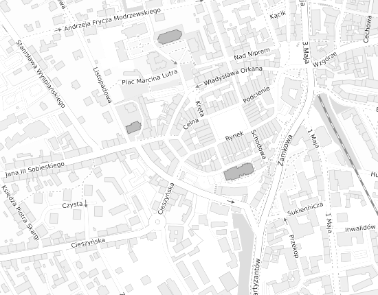 Mapa z adresem organizacji