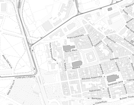 Mapa z adresem organizacji