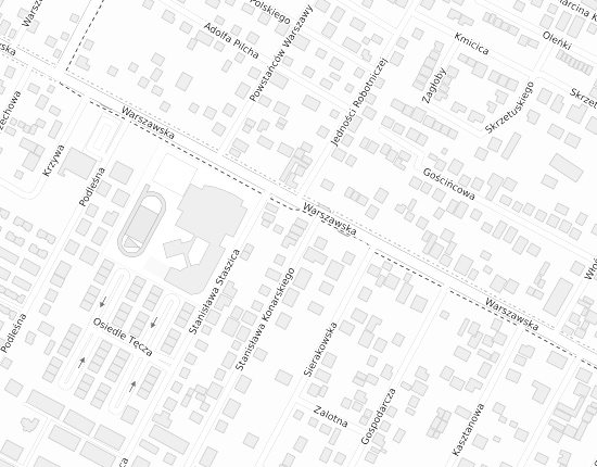 Mapa z adresem organizacji