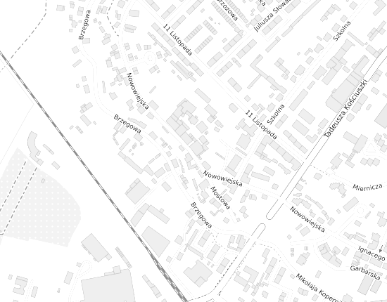 Mapa z adresem organizacji