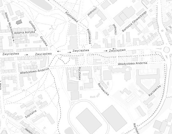 Mapa z adresem organizacji