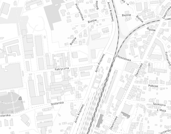 Mapa z adresem organizacji