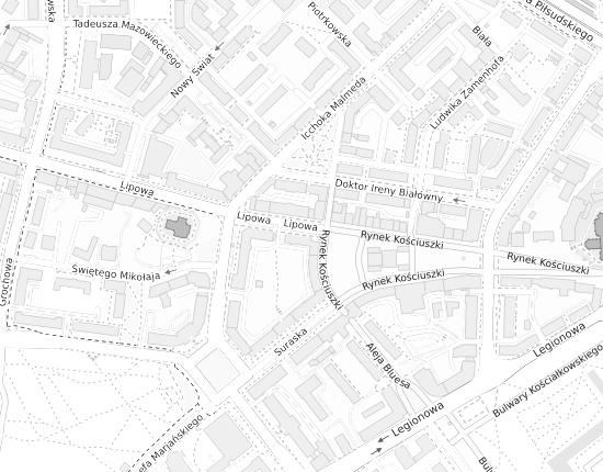 Mapa z adresem organizacji