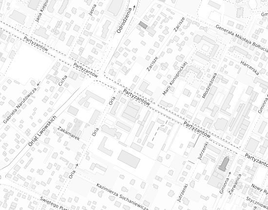Mapa z adresem organizacji