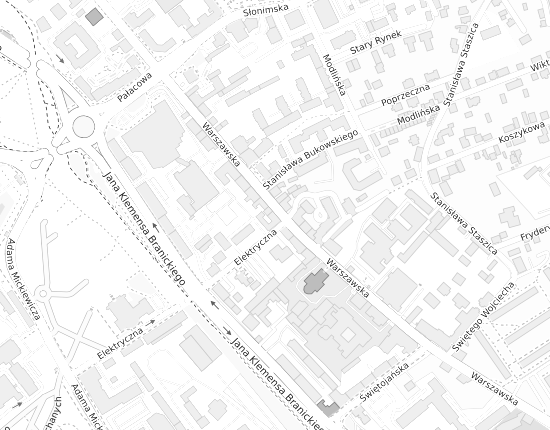Mapa z adresem organizacji