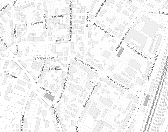 Mapa z adresem organizacji