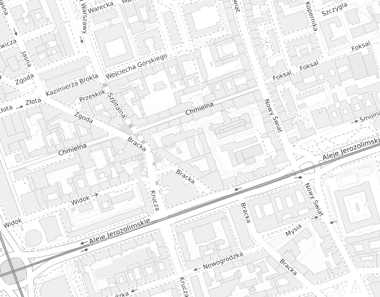Mapa z adresem organizacji
