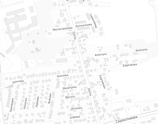 Mapa z adresem organizacji