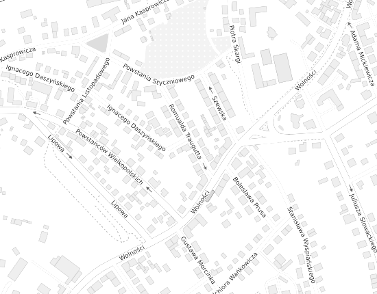 Mapa z adresem organizacji