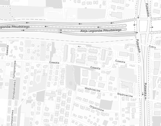 Mapa z adresem organizacji