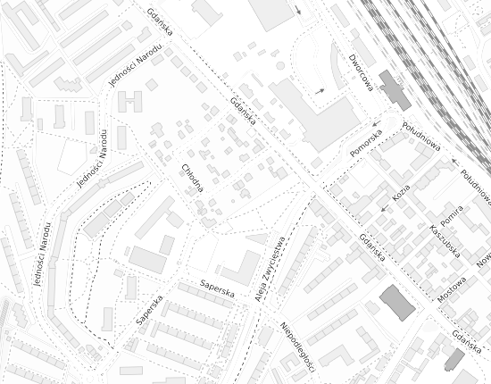 Mapa z adresem organizacji