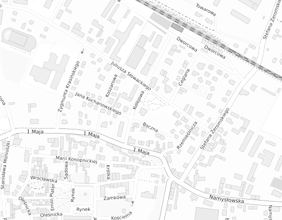 Mapa z adresem organizacji