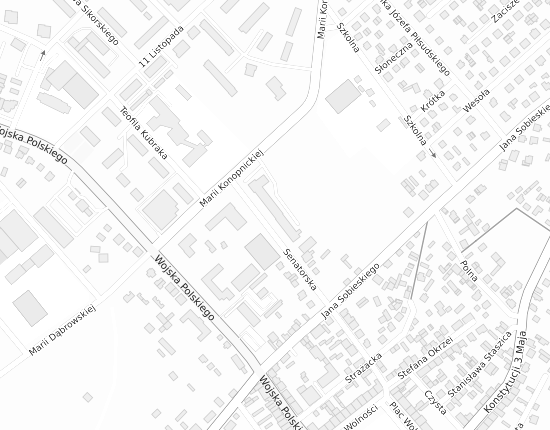 Mapa z adresem organizacji