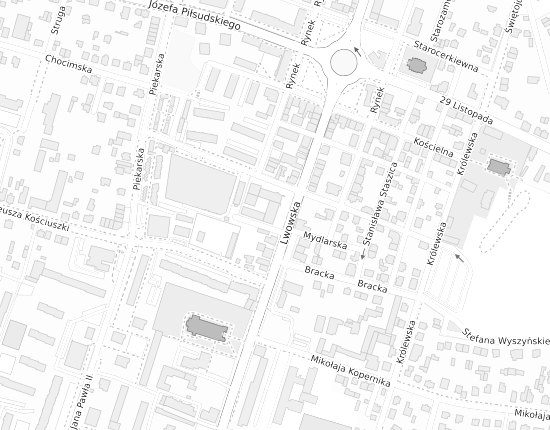Mapa z adresem organizacji