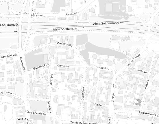 Mapa z adresem organizacji