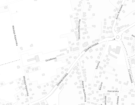 Mapa z adresem organizacji