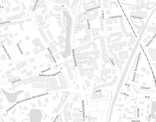 Mapa z adresem organizacji