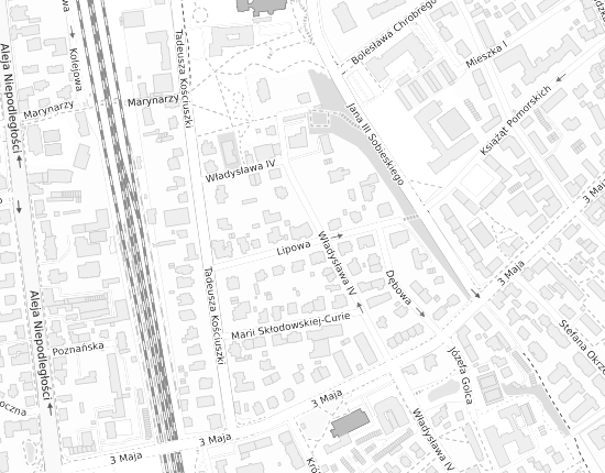 Mapa z adresem organizacji