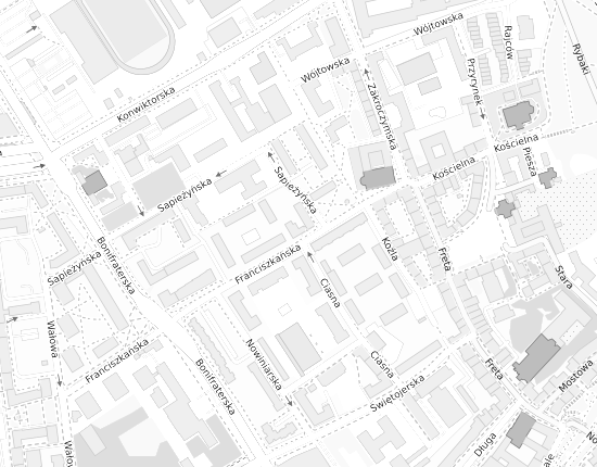 Mapa z adresem organizacji