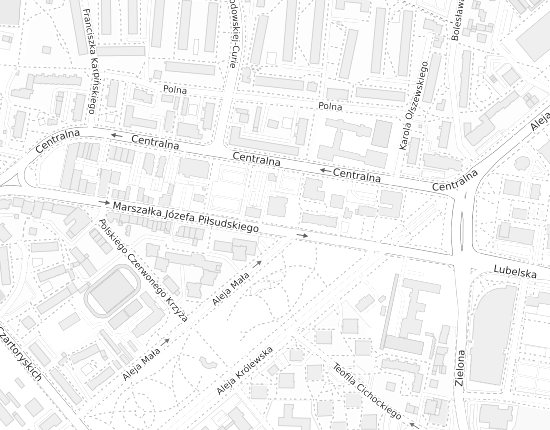 Mapa z adresem organizacji
