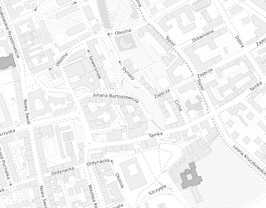 Mapa z adresem organizacji