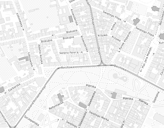Mapa z adresem organizacji