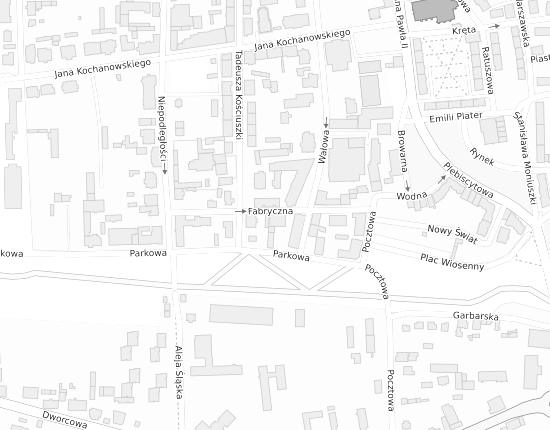 Mapa z adresem organizacji
