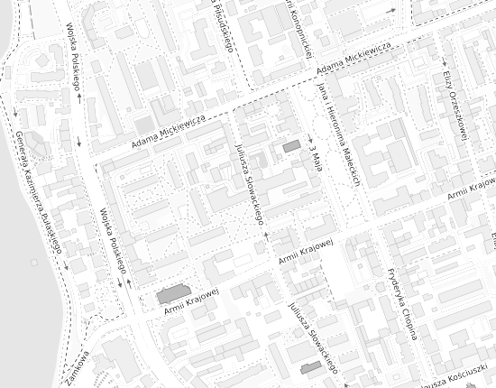 Mapa z adresem organizacji