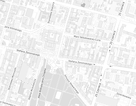 Mapa z adresem organizacji