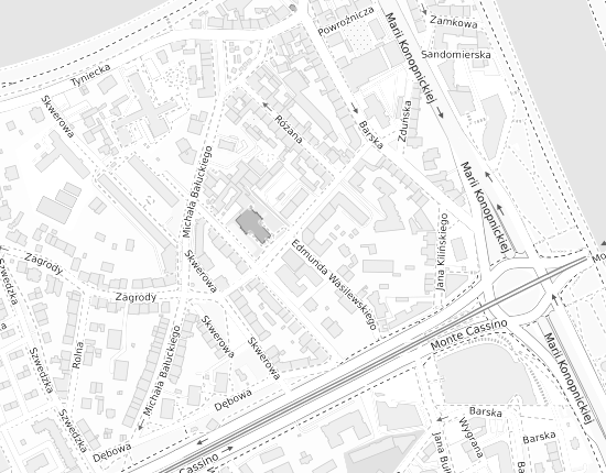 Mapa z adresem organizacji