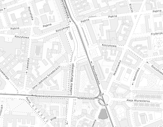 Mapa z adresem organizacji