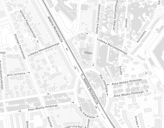 Mapa z adresem organizacji