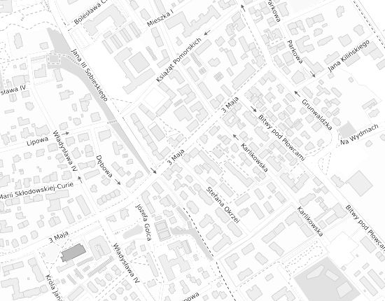 Mapa z adresem organizacji