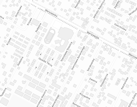 Mapa z adresem organizacji