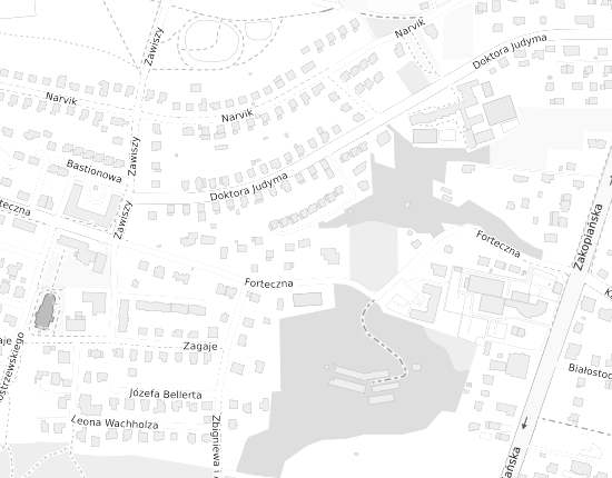 Mapa z adresem organizacji
