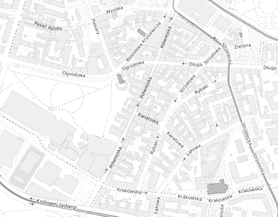Mapa z adresem organizacji
