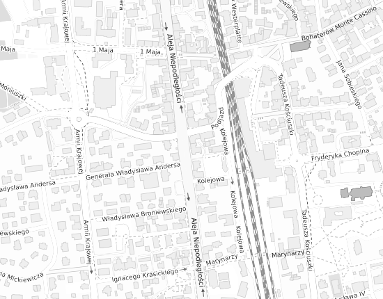 Mapa z adresem organizacji
