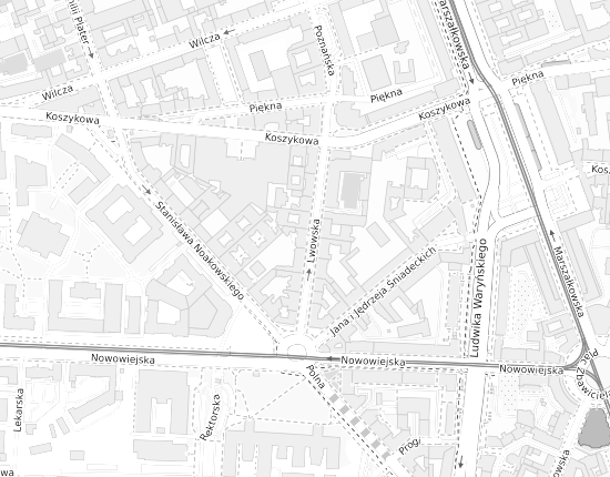 Mapa z adresem organizacji