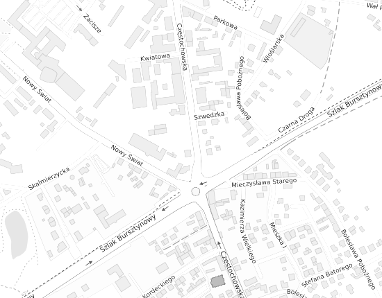 Mapa z adresem organizacji