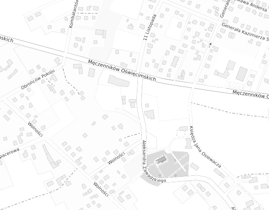 Mapa z adresem organizacji