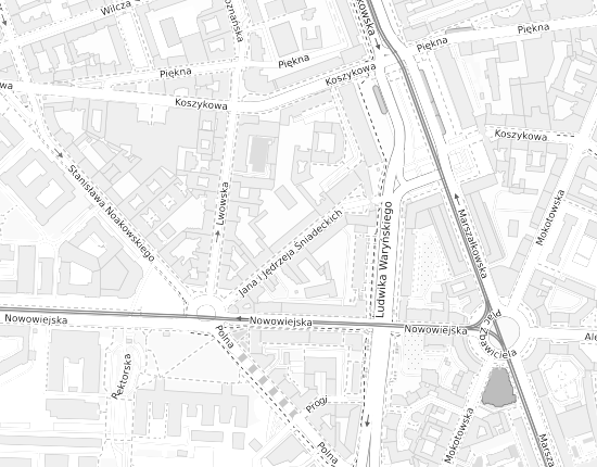 Mapa z adresem organizacji
