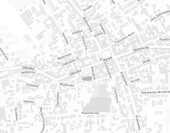 Mapa z adresem organizacji
