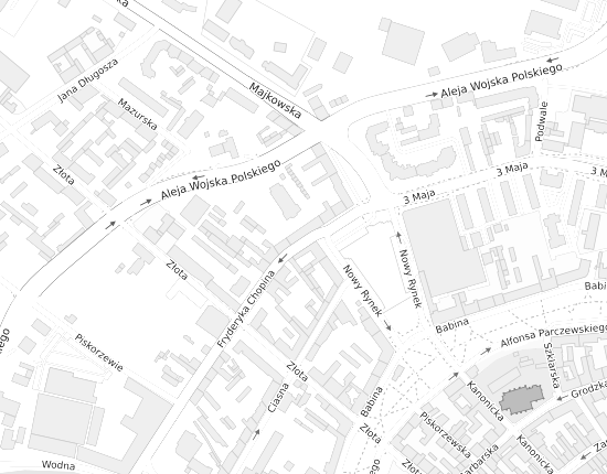 Mapa z adresem organizacji