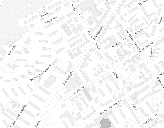 Mapa z adresem organizacji