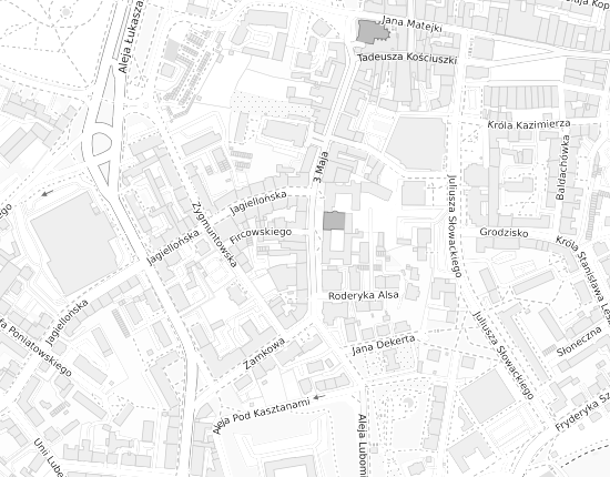 Mapa z adresem organizacji