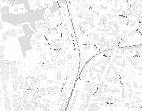 Mapa z adresem organizacji