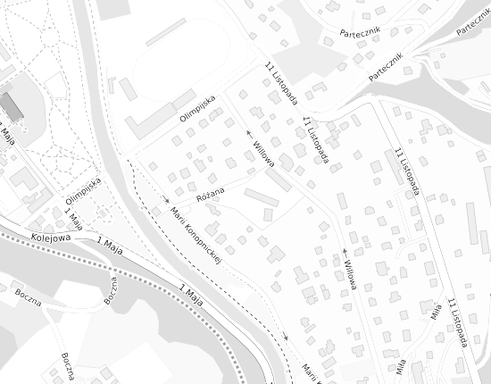 Mapa z adresem organizacji