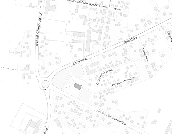Mapa z adresem organizacji