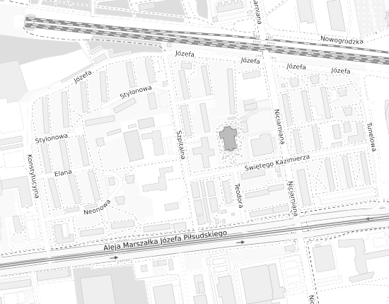 Mapa z adresem organizacji