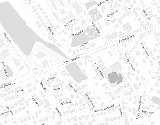 Mapa z adresem organizacji